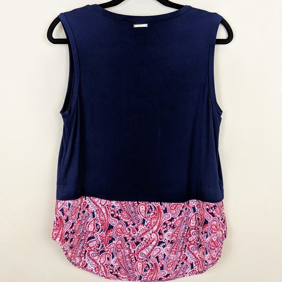 Michael Kors The Basic Sangria Blouse sz M - Picture 2 of 5